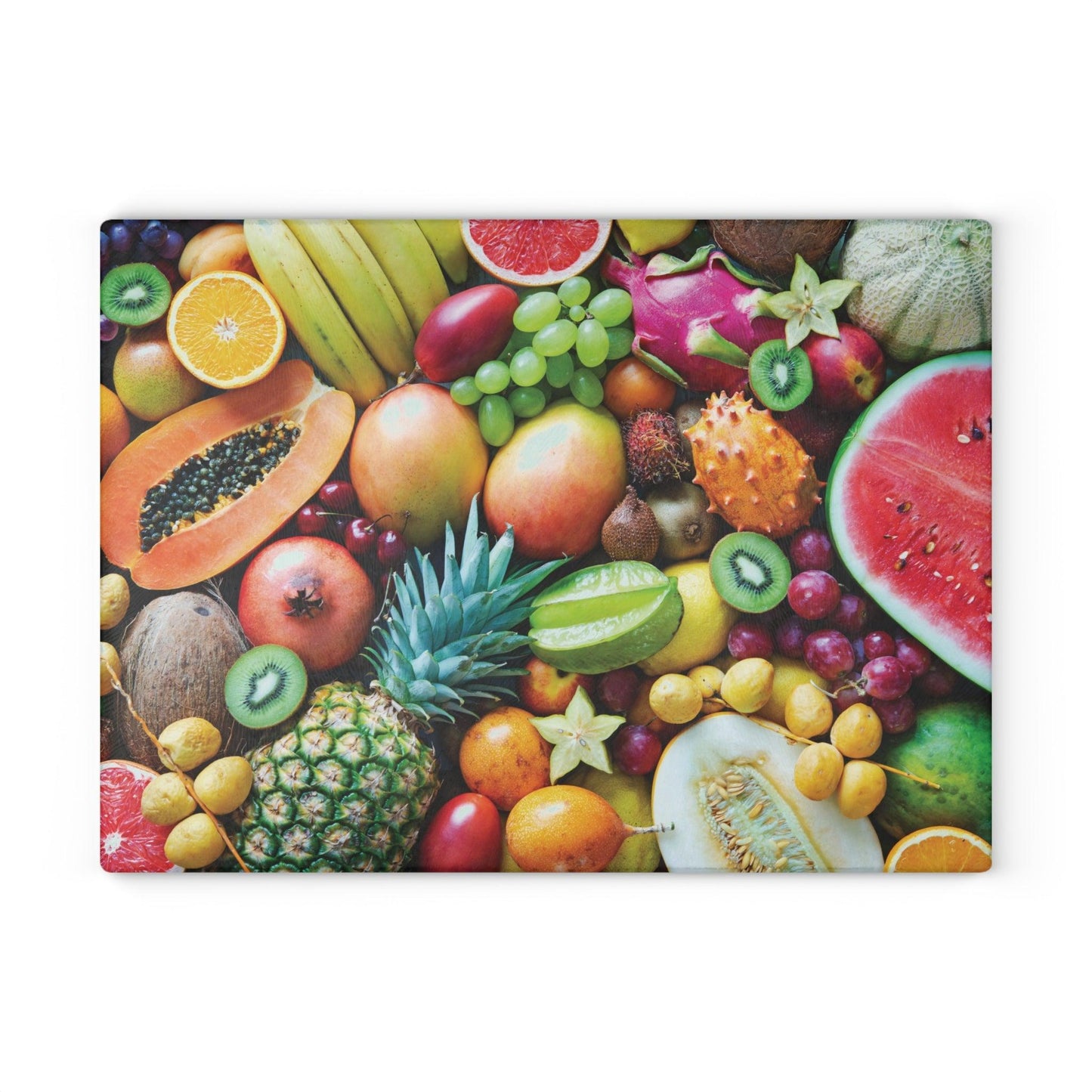 Fruits Glass Cutting Board large