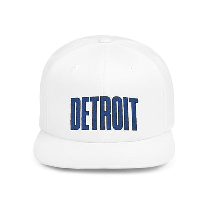 Detroit Sports Hometown Embroidered Flat Bill Snapback