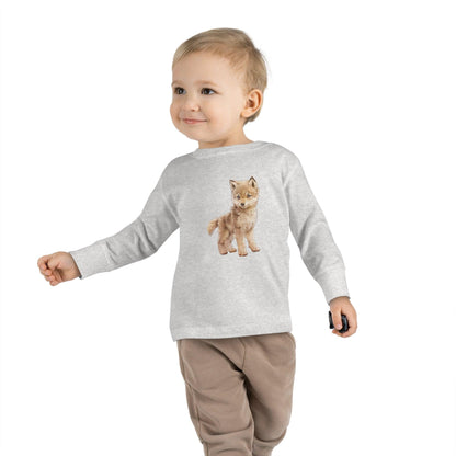 Woodland Baby Wolf Toddler Long Sleeve Shirt