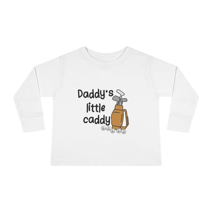 white daddys little caddy long sleeve golf shirt