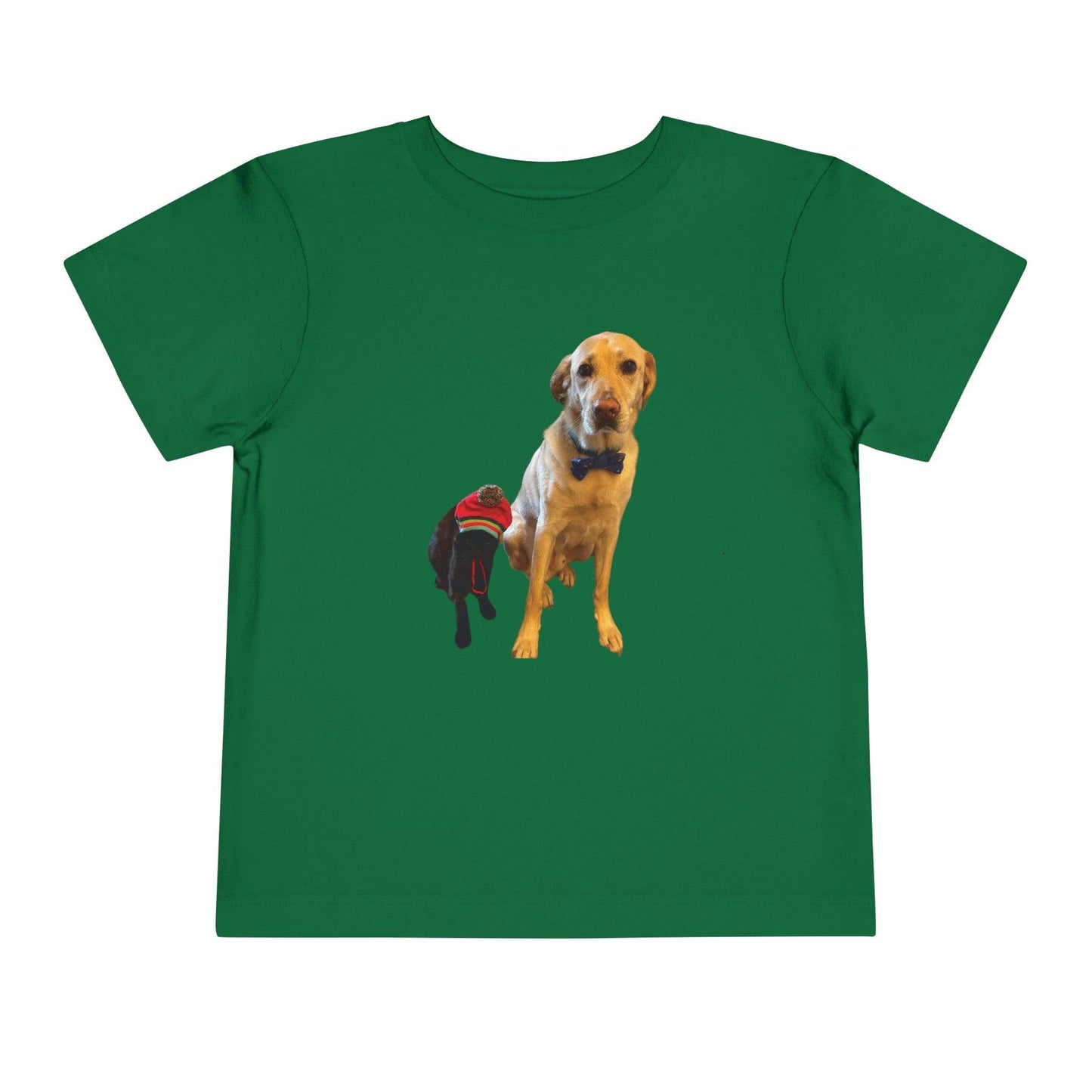 kelly green Personalized Toddler Photo Short Sleeve T Shirt