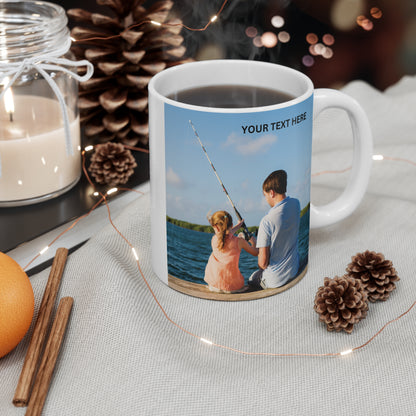 Fishing Mug, Personalized Photo Fishing Coffee Mug, Dad Fishing Mug, Fathers Day Gift, Custom Photo Coffee Mug, Daddy's Girl