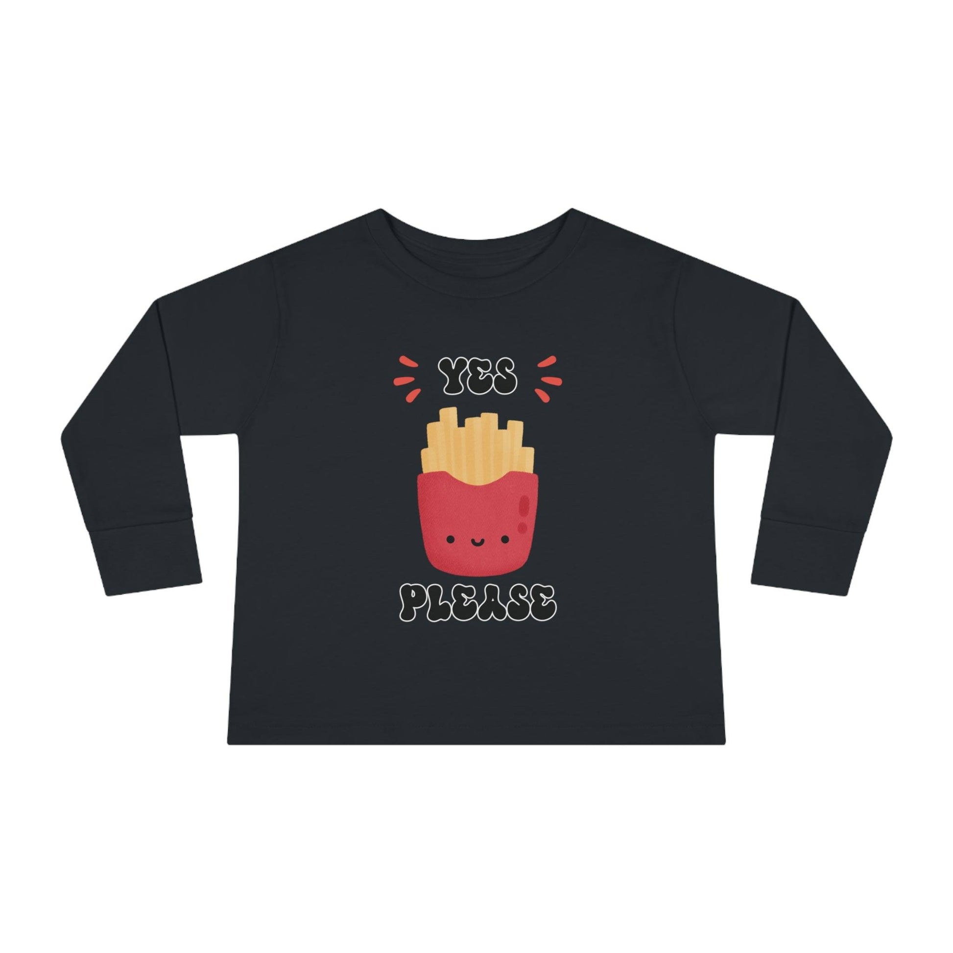 black French fry toddler shirt