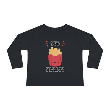 black French fry toddler shirt