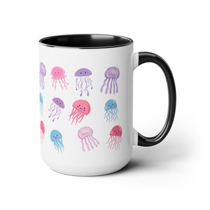 Cute Jellyfish Coffee Mug, Funny Jelly Coffee Mug