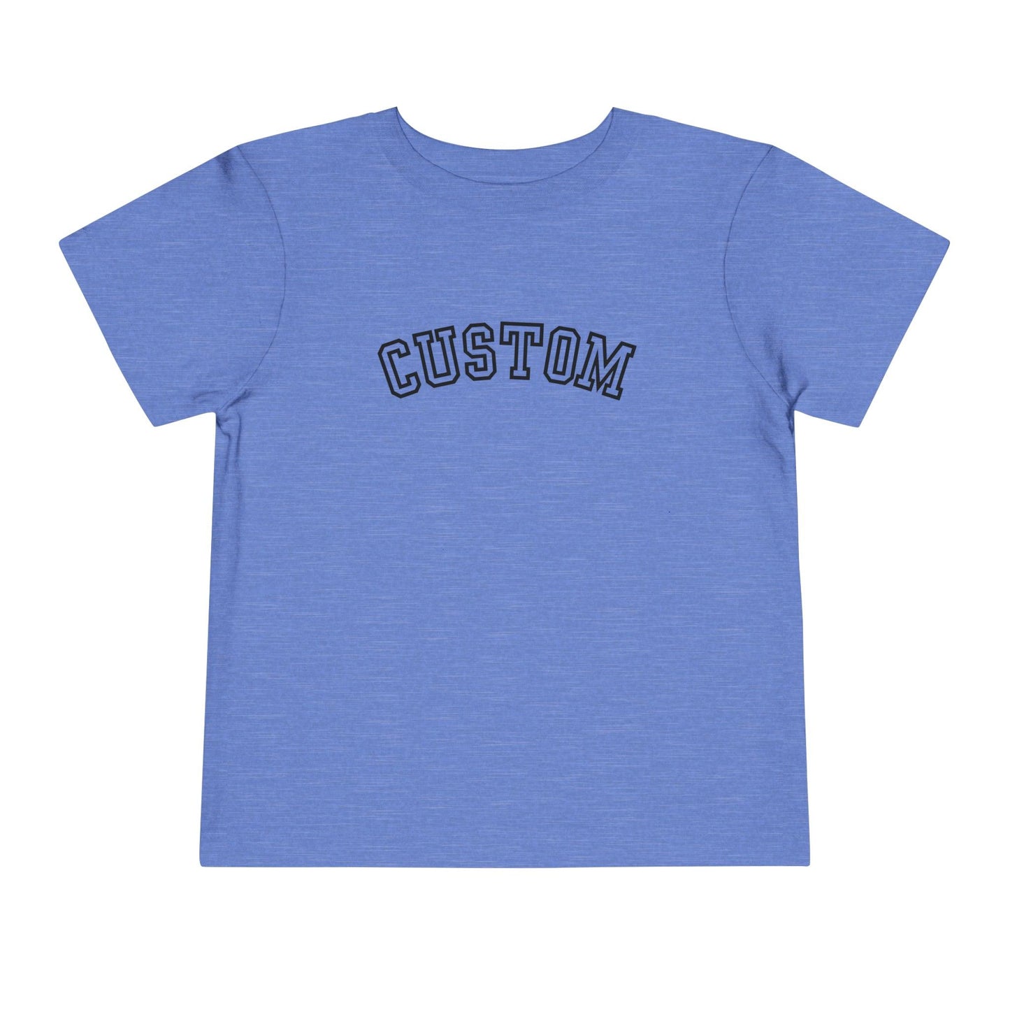 heather Columbia blue custom toddler t shirt