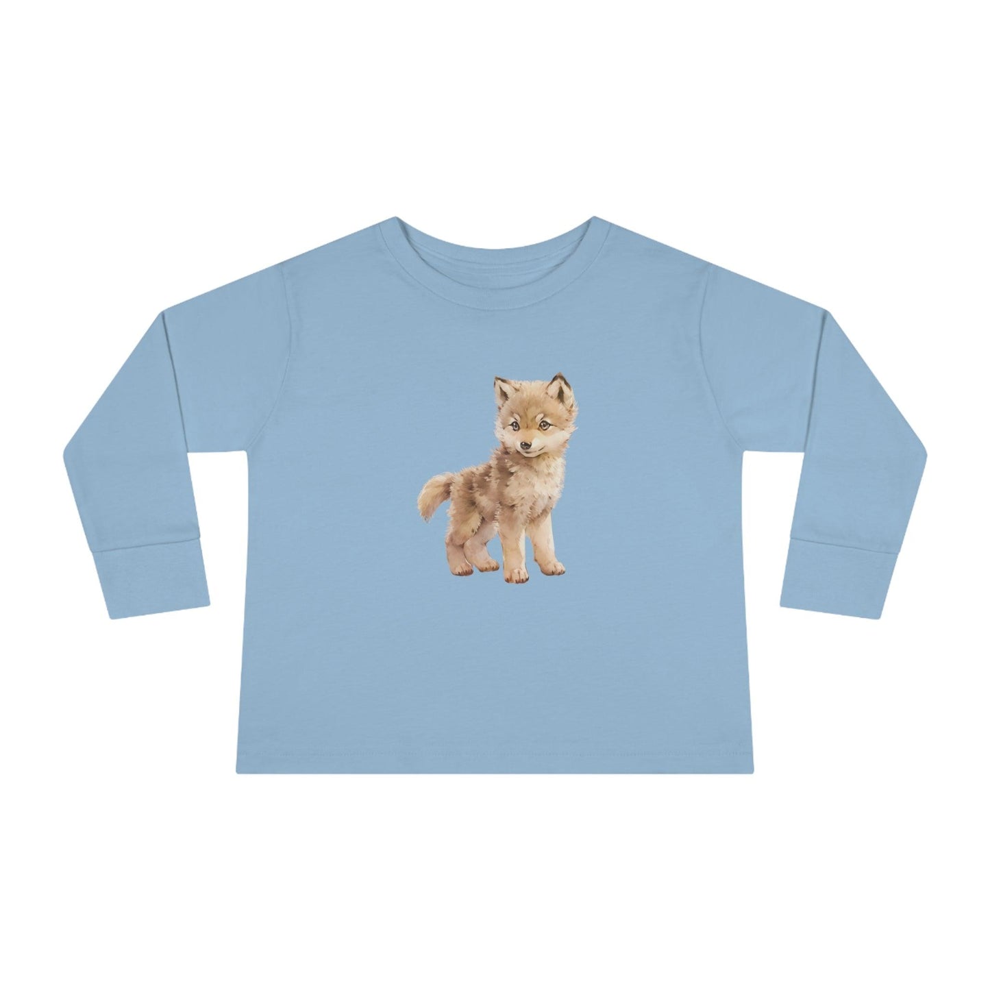 Woodland Baby Wolf Toddler Long Sleeve Shirt