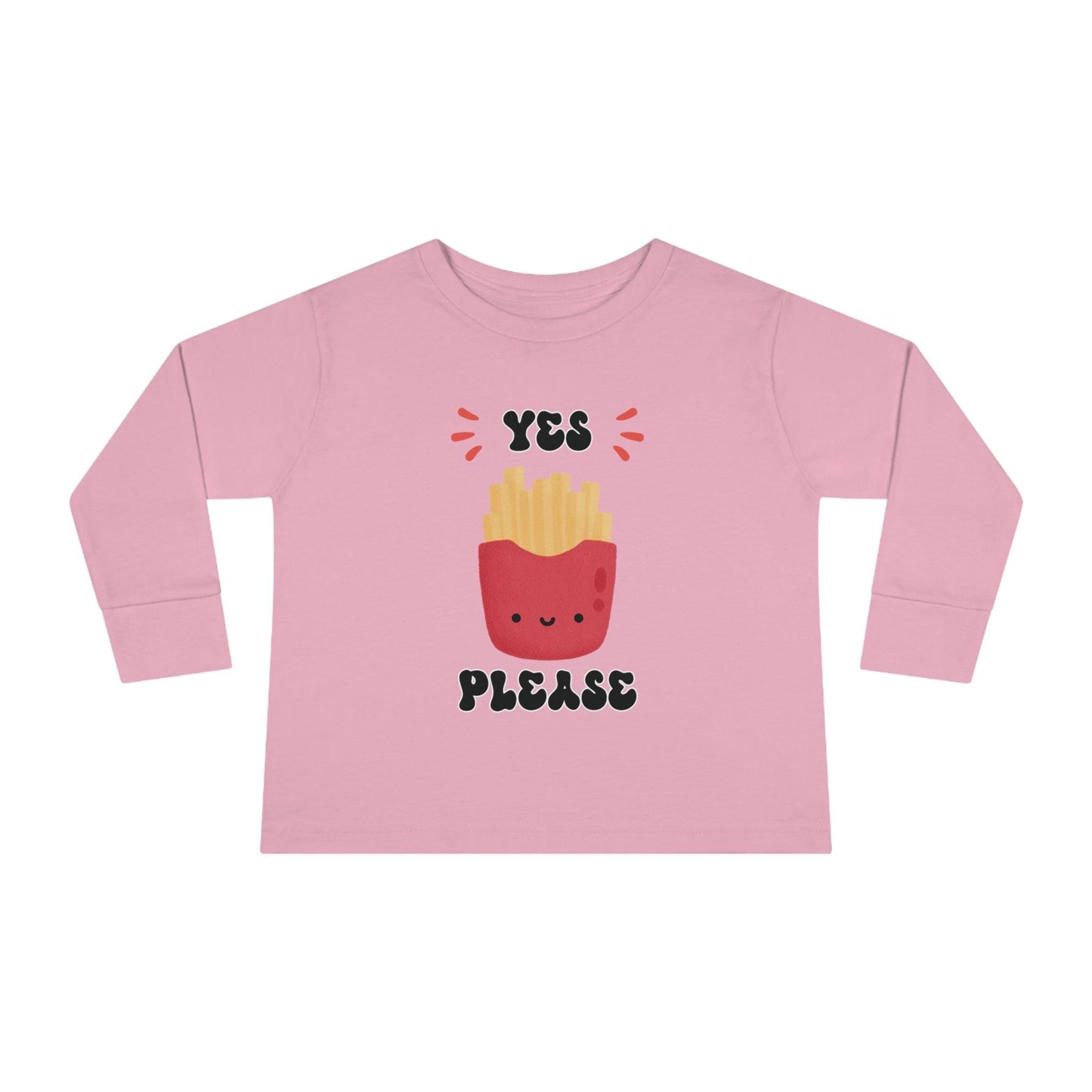 pink French fry toddler shirt