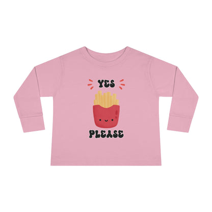 pink French fry toddler shirt