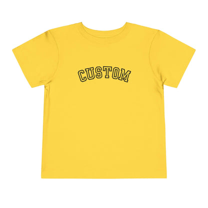 custom college Toddler Short Sleeve Tee