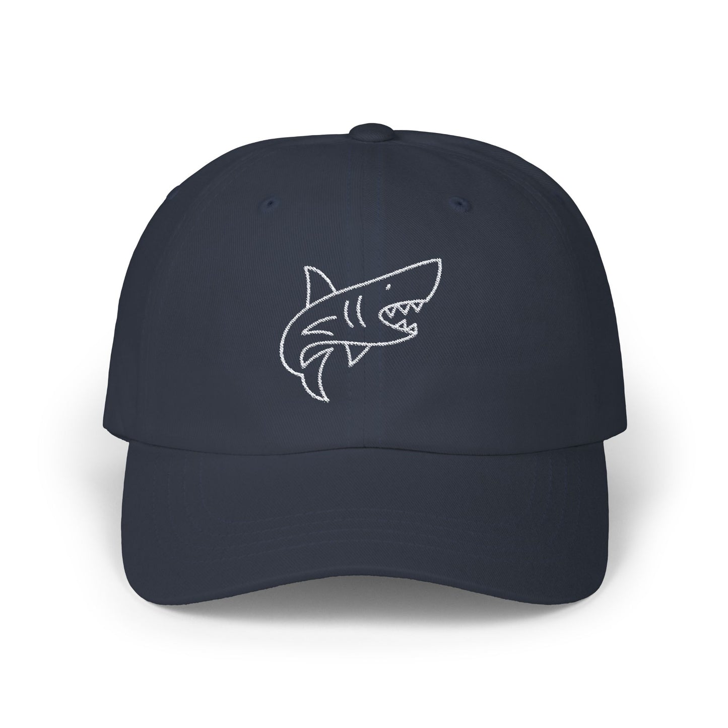 Shark Embroidered Baseball Hat