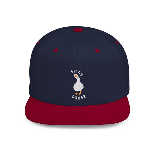 Silly Goose Embroidered Flat Bill Snapback