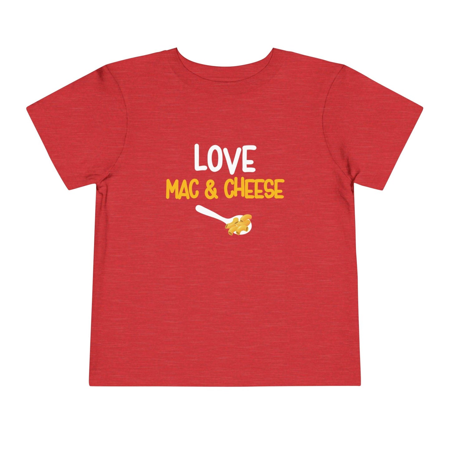 Mac & Cheese Toddler T Shirt red