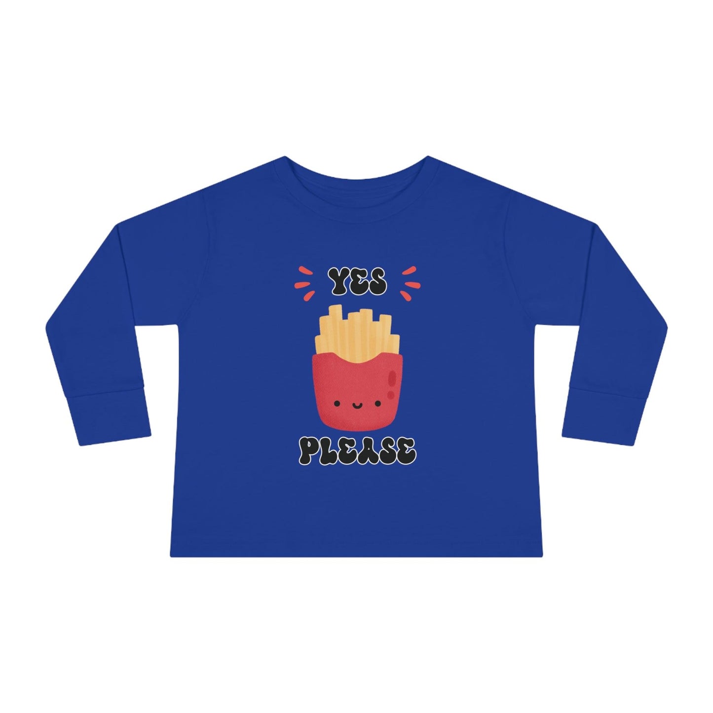 royal blue French fry toddler shirt