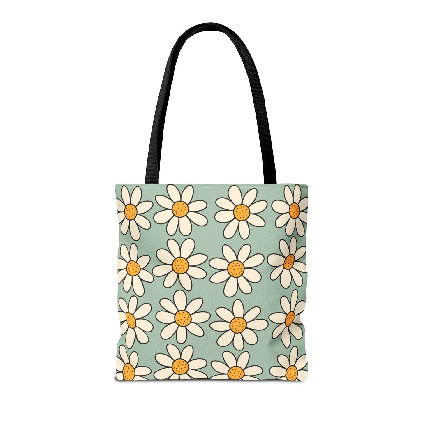 Daisies Tote Bag, Boho Daisies with All Over Print Tote, Plant Lady Bag, Gardener Accessory Bag