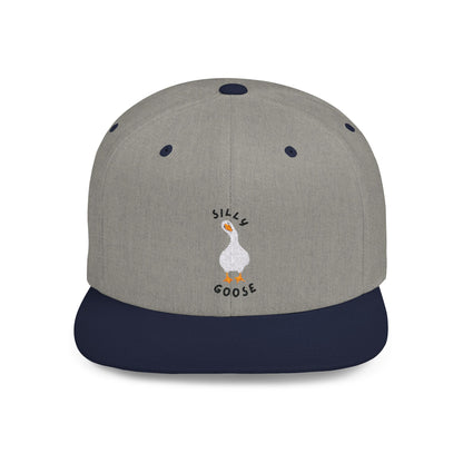 Silly Goose Embroidered Flat Bill Snapback