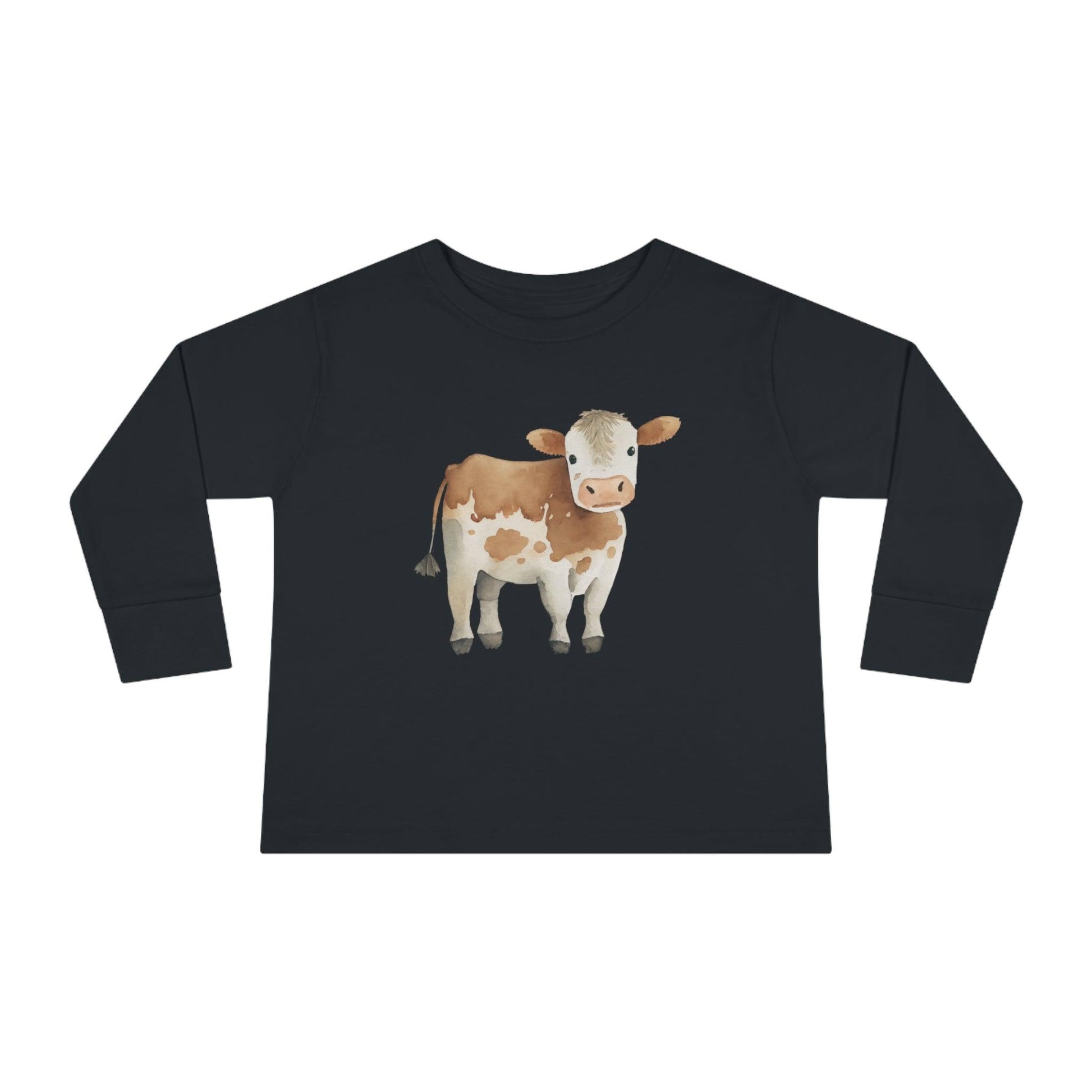 black cow toddler long sleeve shirt