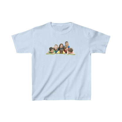 light blue youth custom photo t shirt