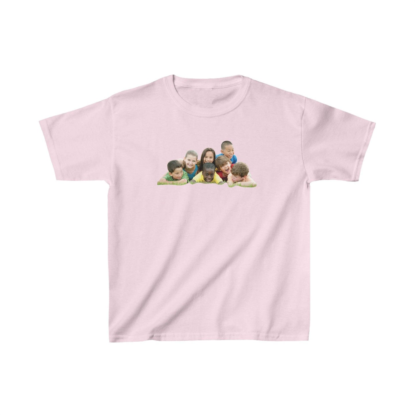 pink youth custom photo t shirt