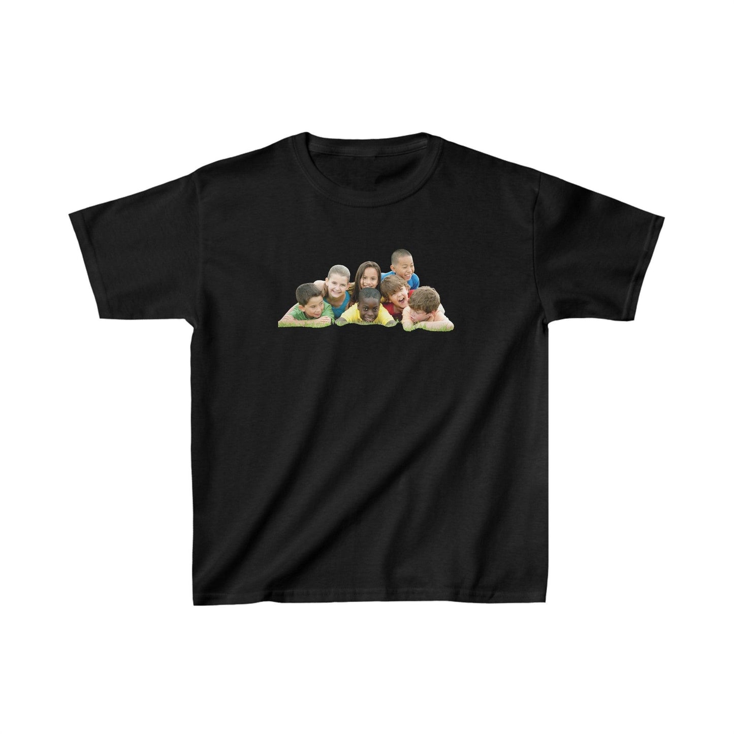 black youth custom photo t shirt