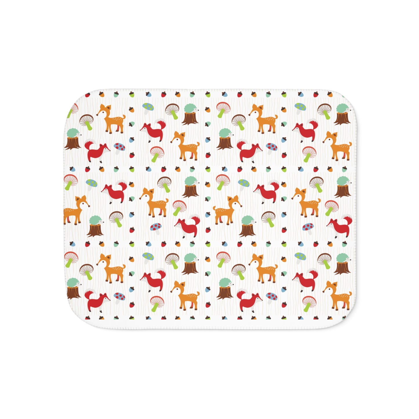 Fox Woodland for Kids and Family Throw Blanket