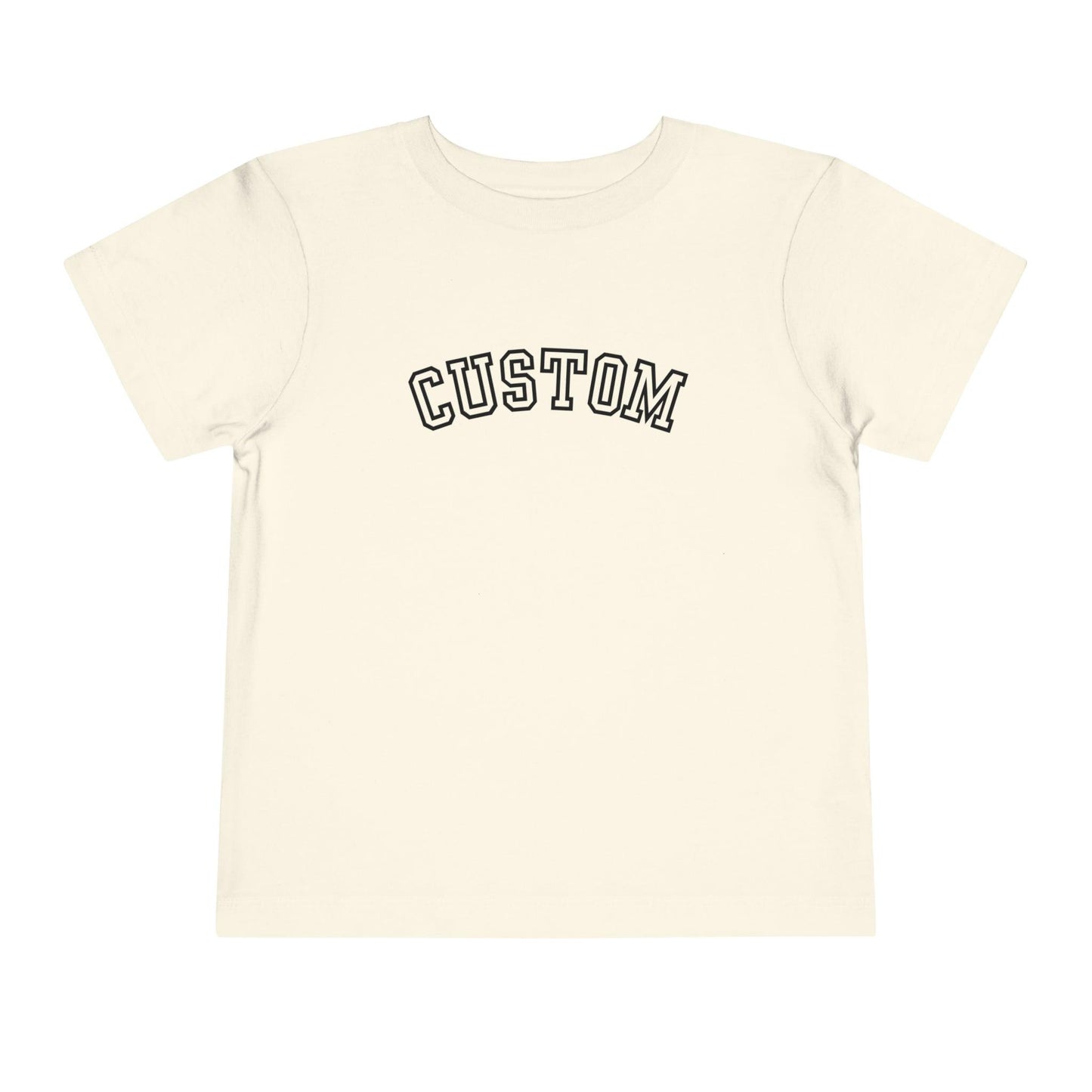 natural  heather custom toddler t shirt