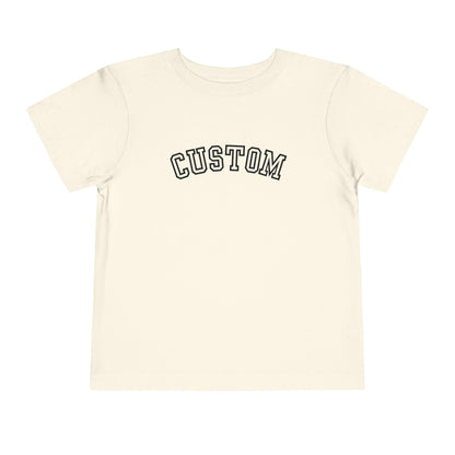 natural  heather custom toddler t shirt