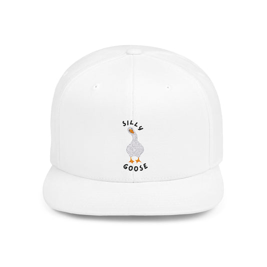 Silly Goose Embroidered Flat Bill Snapback