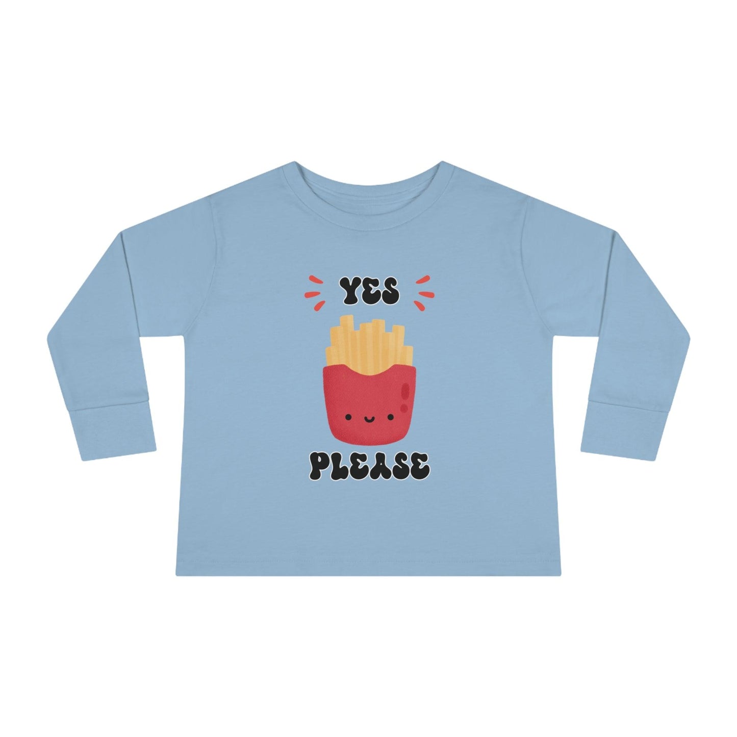 light blue  French fry toddler shirt