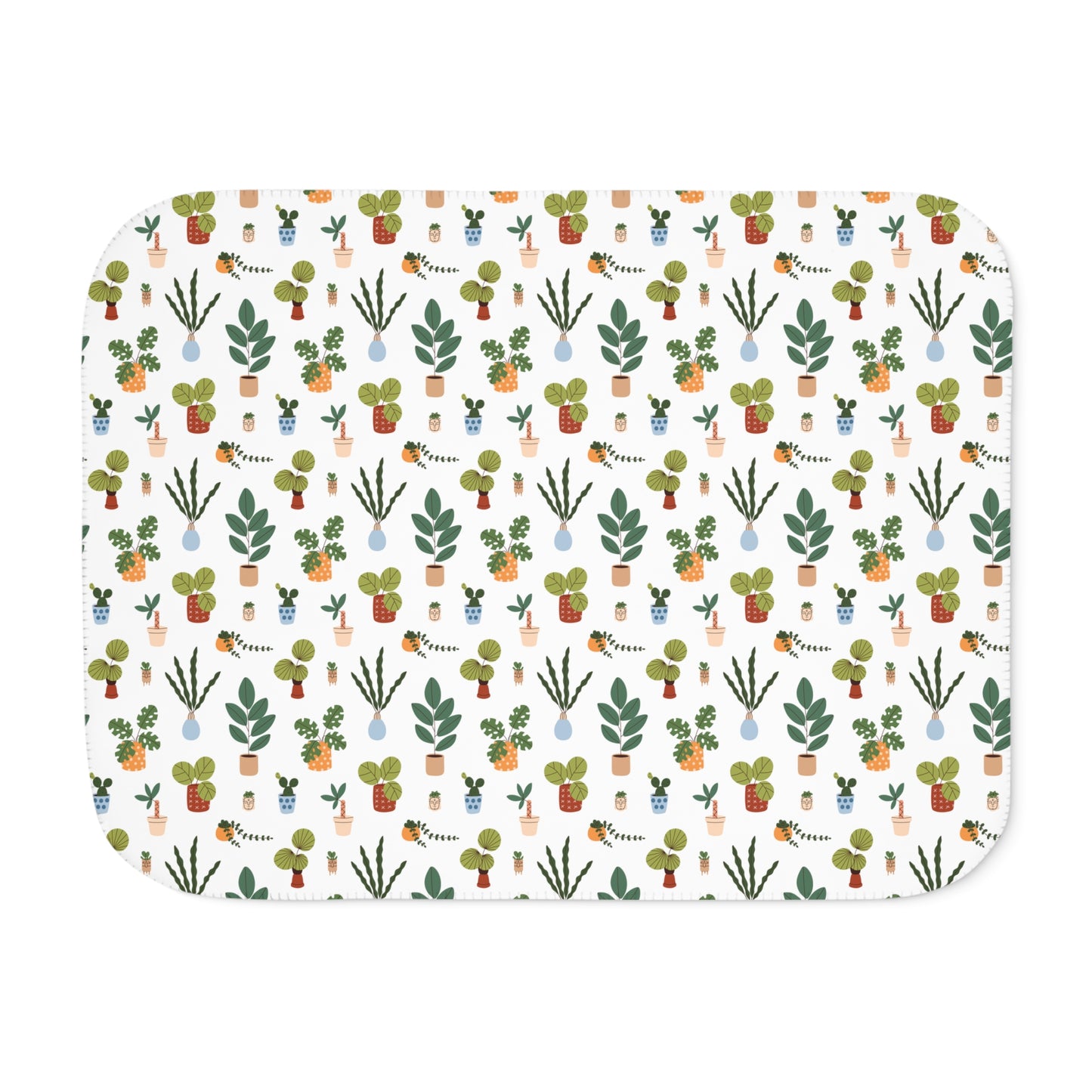 60x80 Plants Sherpa blanket 