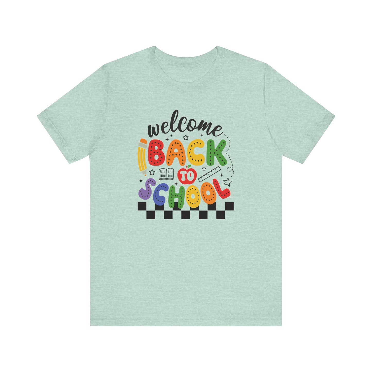 Welcome Back to School Teacher T Shirt, Back To School Shirt, Cute Teacher Gift, First Day of School Tee