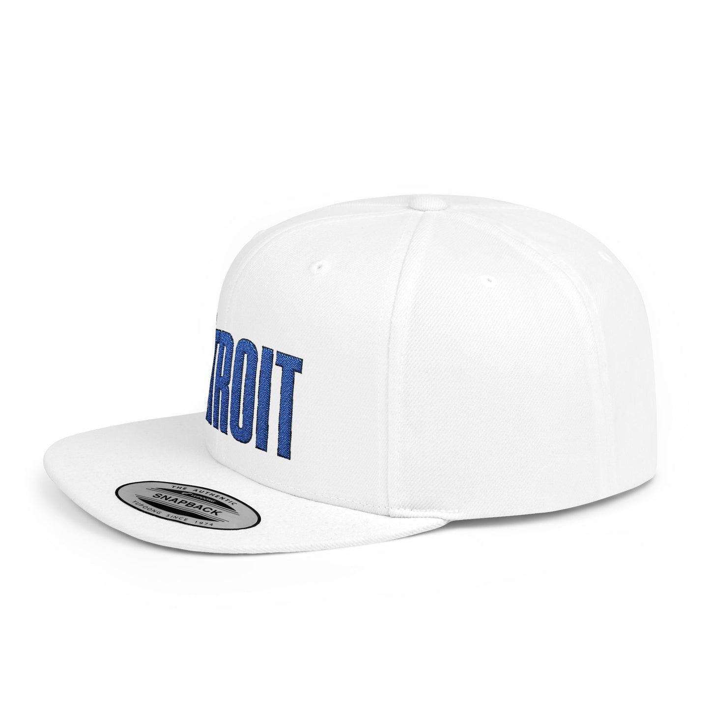 Detroit Sports Hometown Embroidered Flat Bill Snapback