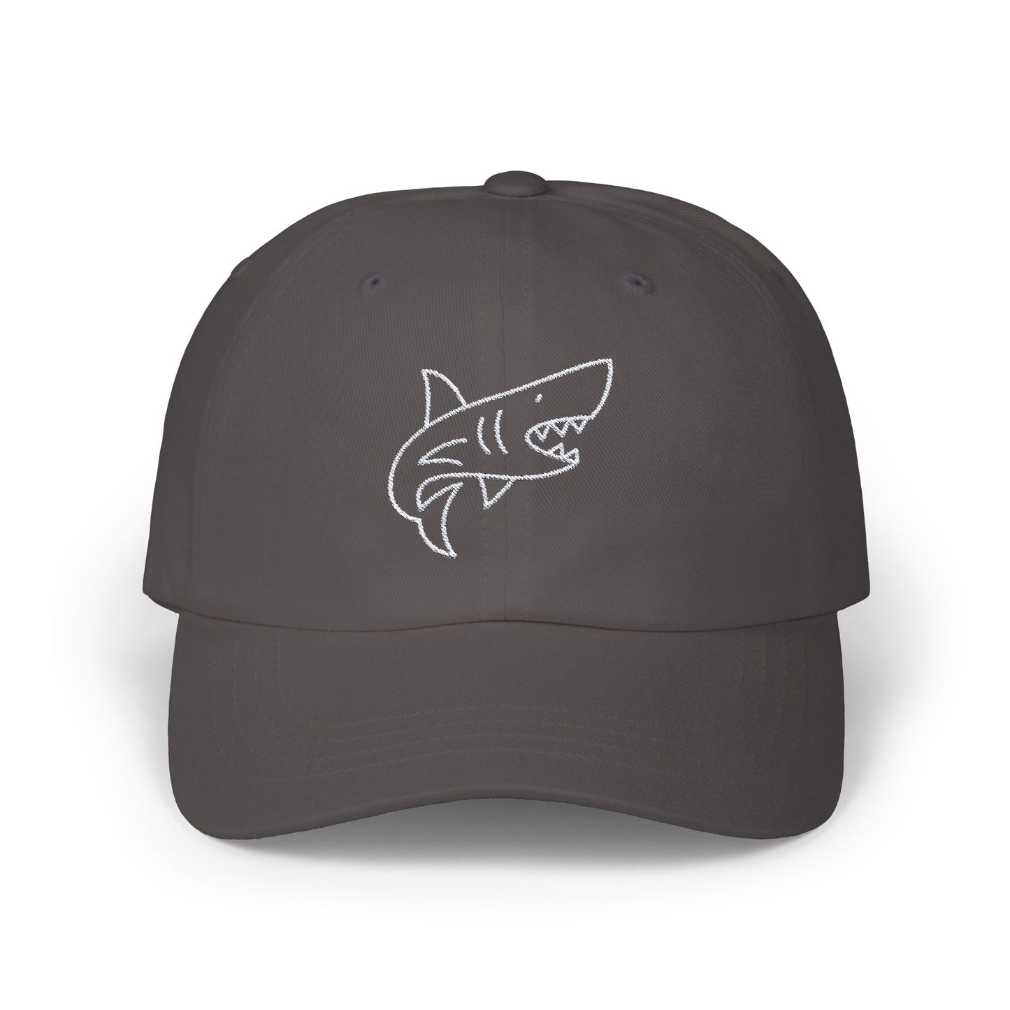 Shark Embroidered Baseball Hat