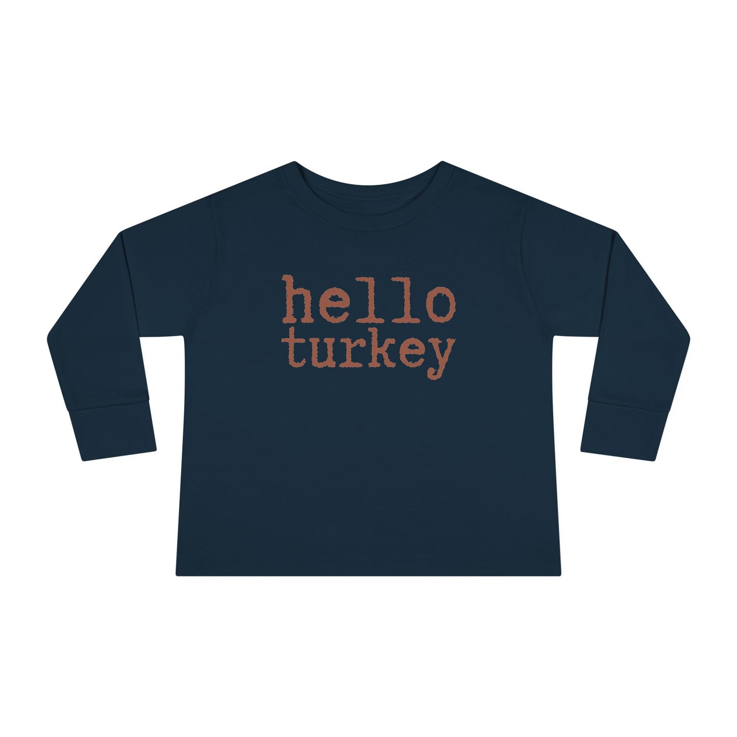 Hello Turkey Long Sleeve Tee navy