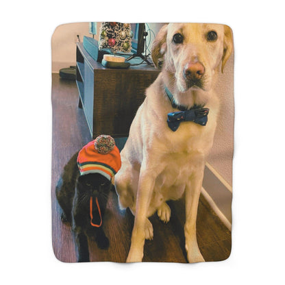 smaller custom size pet photo blanket