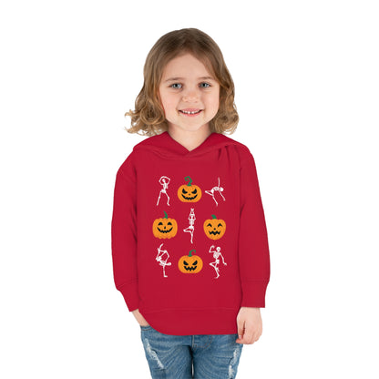 Pumpkins and Skeletons Halloween Fall Toddler Hoodie