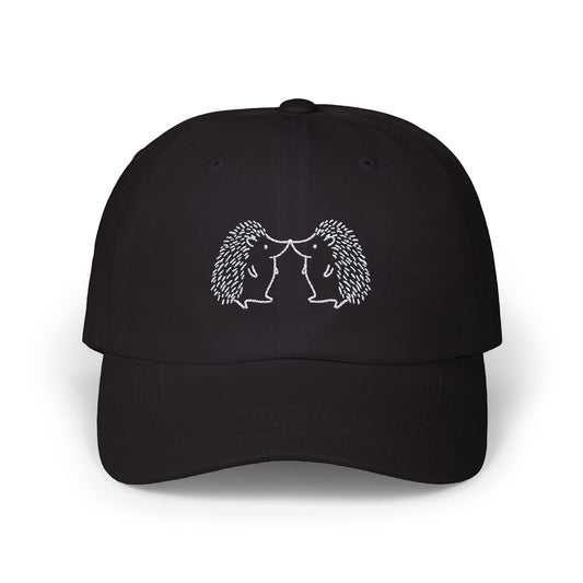 Hedgehogs Embroidered Nose Kissing Hat