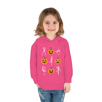 Pumpkins and Skeletons Halloween Fall Toddler Hoodie