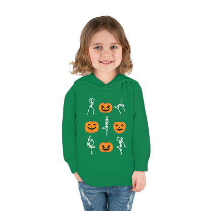 Pumpkins and Skeletons Halloween Fall Toddler Hoodie