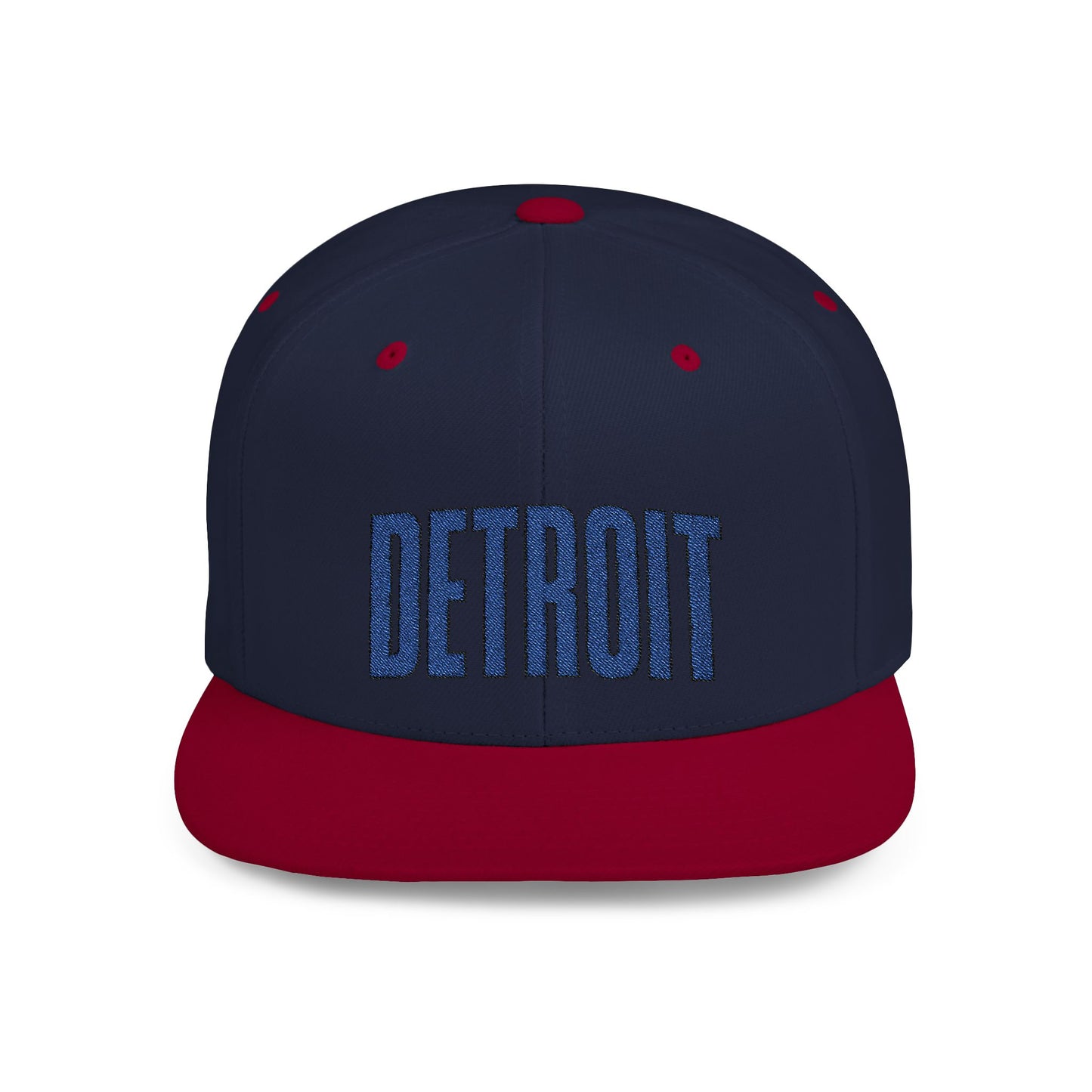 Detroit Sports Hometown Embroidered Flat Bill Snapback