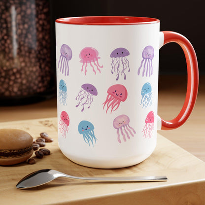 Cute Jellyfish Coffee Mug, Funny Jelly Coffee Mug