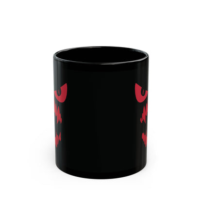 Scary Face Halloween Coffee Mug, Dracula Face Halloween Black Mug (11oz, 15oz)