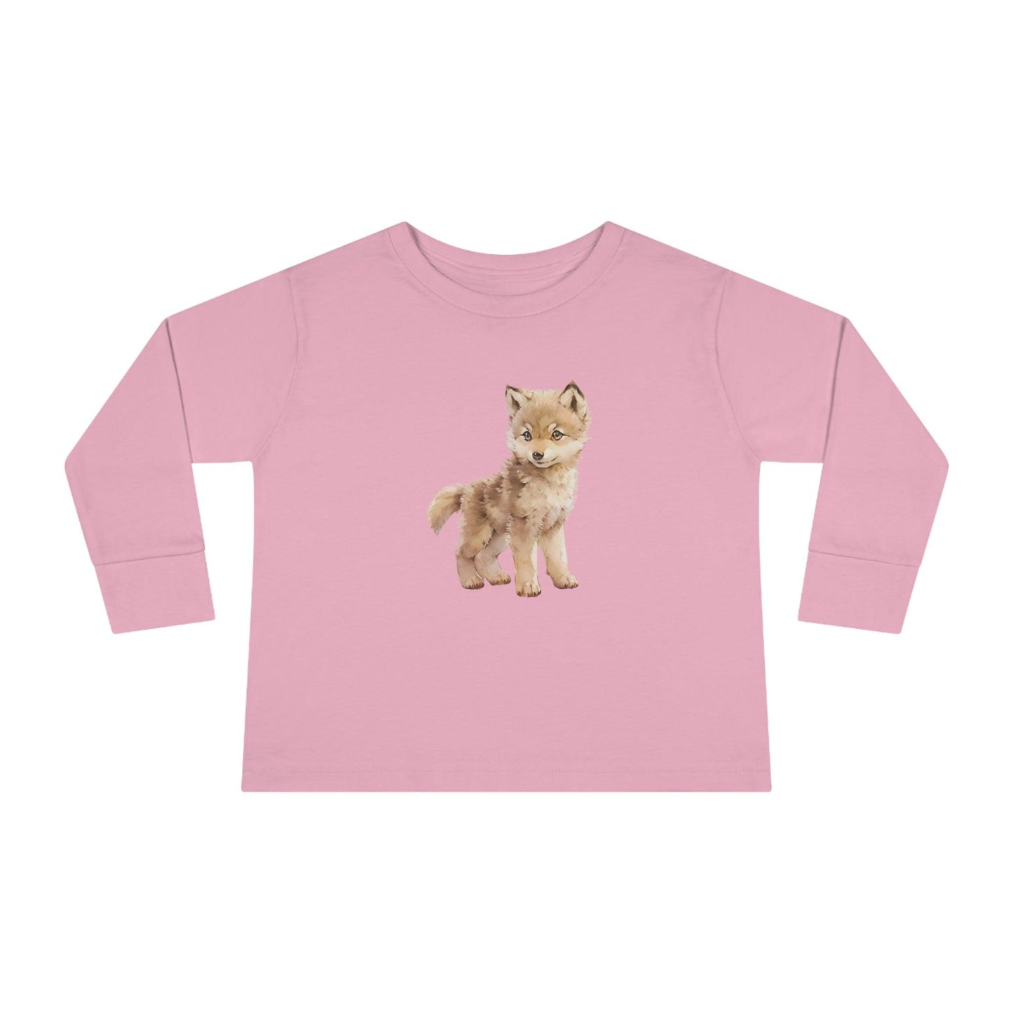 Woodland Baby Wolf Toddler Long Sleeve Shirt