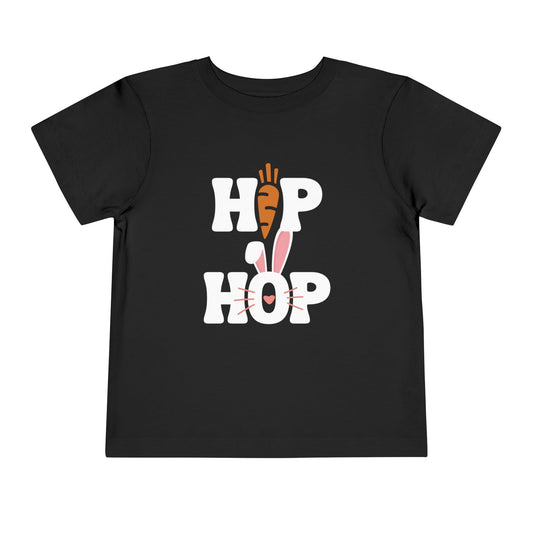 Hip Hop Carrot Easter Bunny Nost Toddler Shirt black