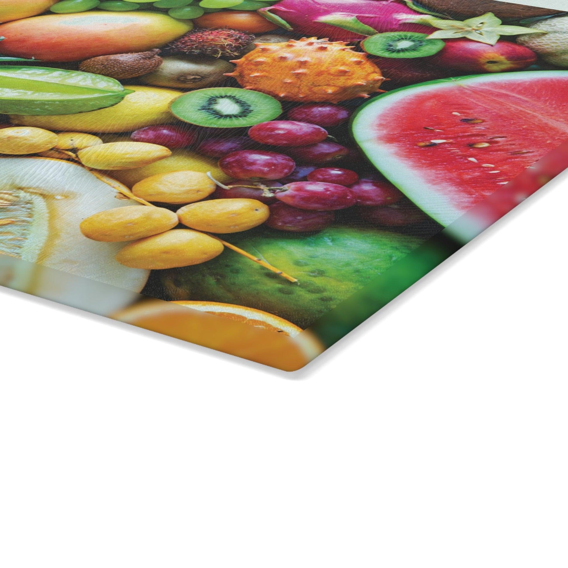 Fruits Glass Cutting Board corner shot