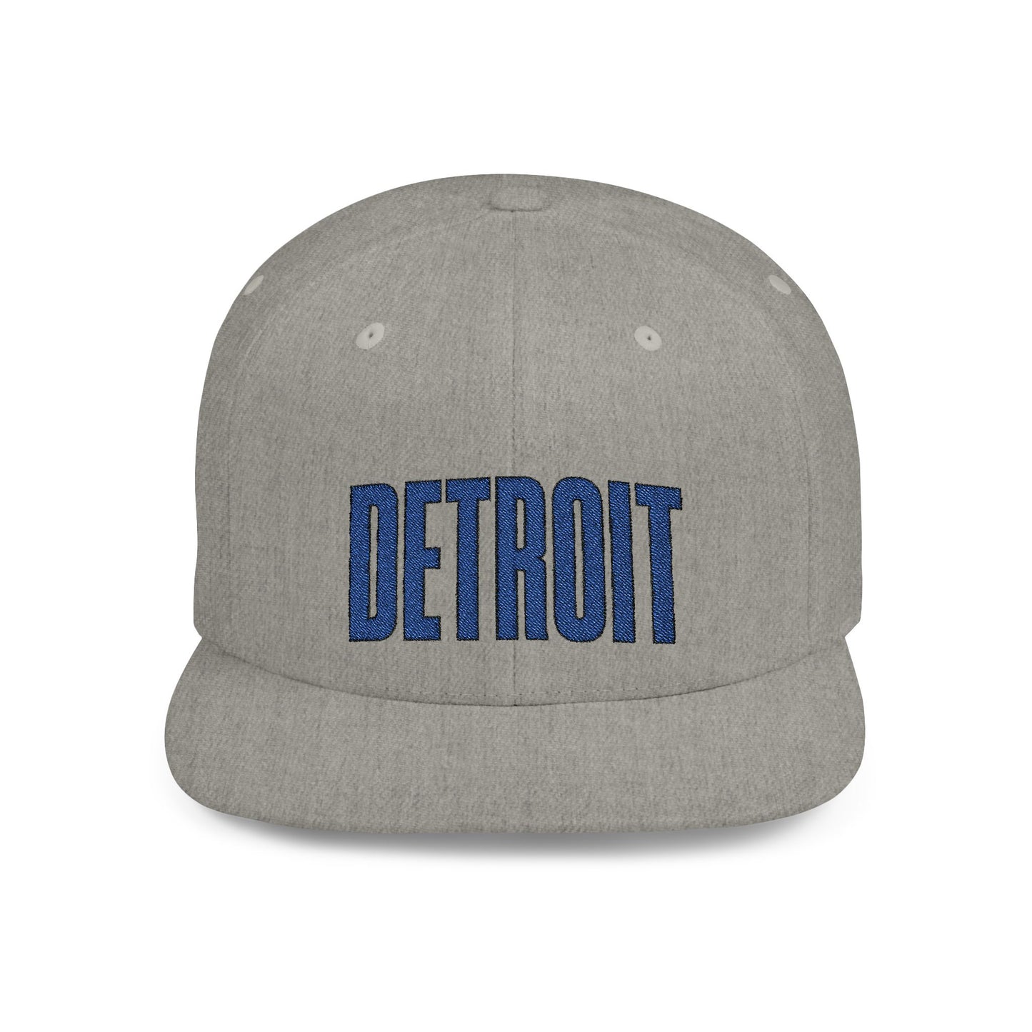 Detroit Sports Hometown Embroidered Flat Bill Snapback