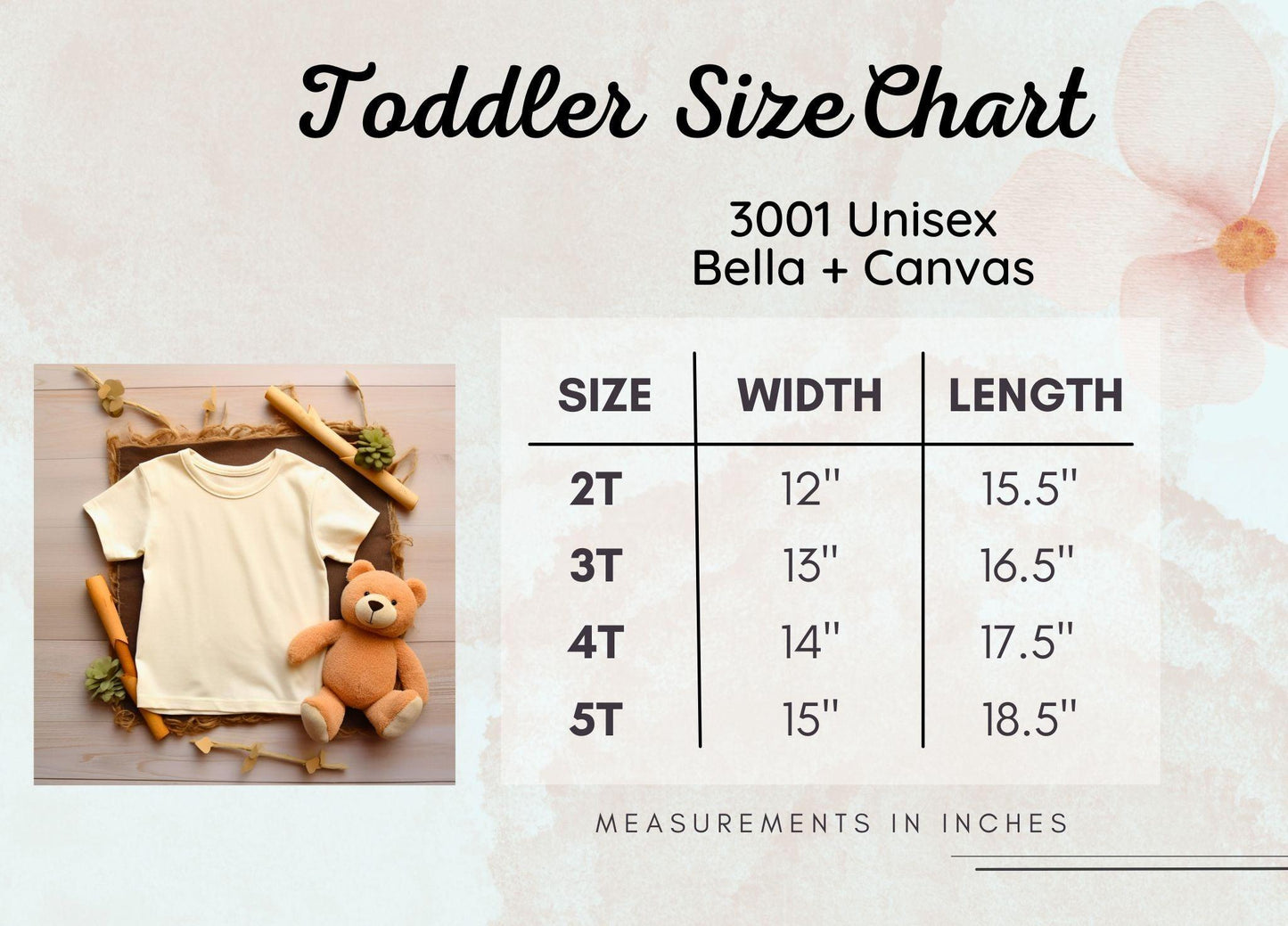 toddler size chart