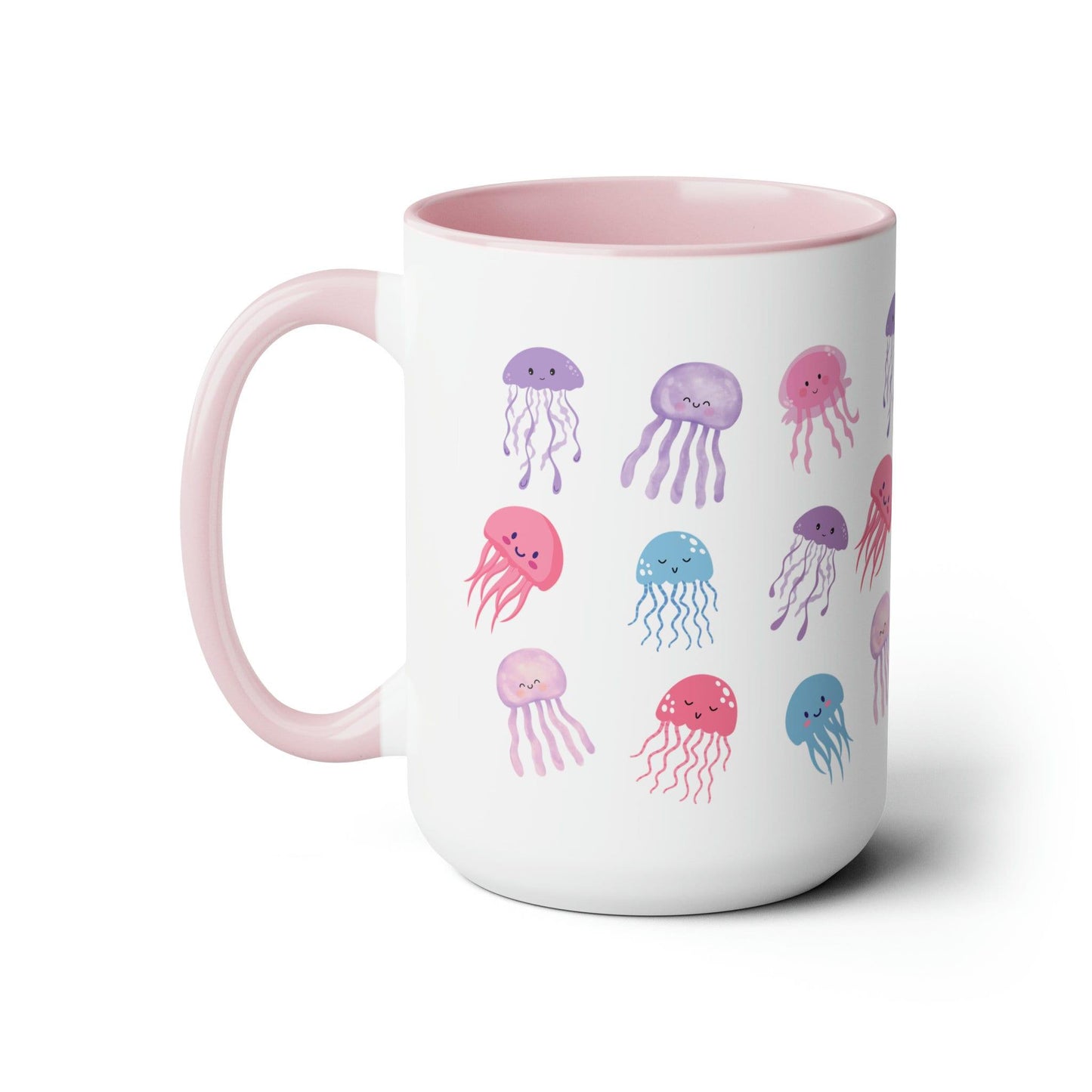 Jellyfish Coffee Mug pink front