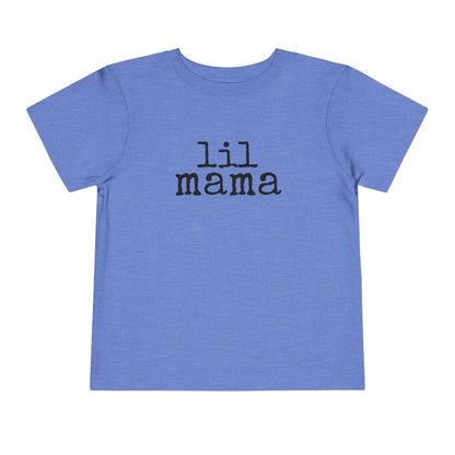 Lil Mama Girl Toddler T-Shirt heather Columbia blue