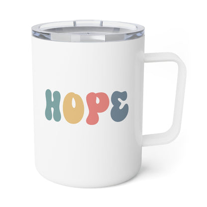 Hope Insulated Coffee Mug, Inspirational Mug front